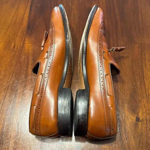 Allen Edmonds Manchester Tan Loafers Men’s US 10.5 C Wingtip - Picture 5 of 8